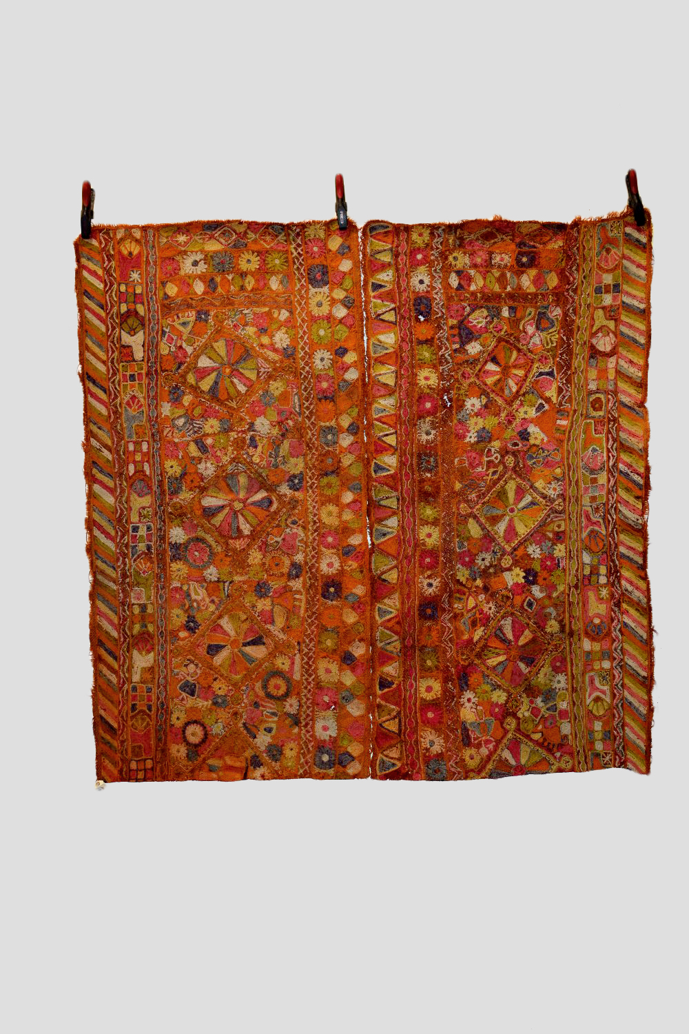 Iraqi embroidered wedding blanket, Samawa, Marshlands of southern Iraq, 20th century, 5ft. 4in. 1.