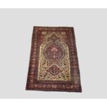 Esfahan prayer rug, south west Persia, early 20th century, 7ft. 3in. X 4ft. 9in. 2.21m. X 1.45m.