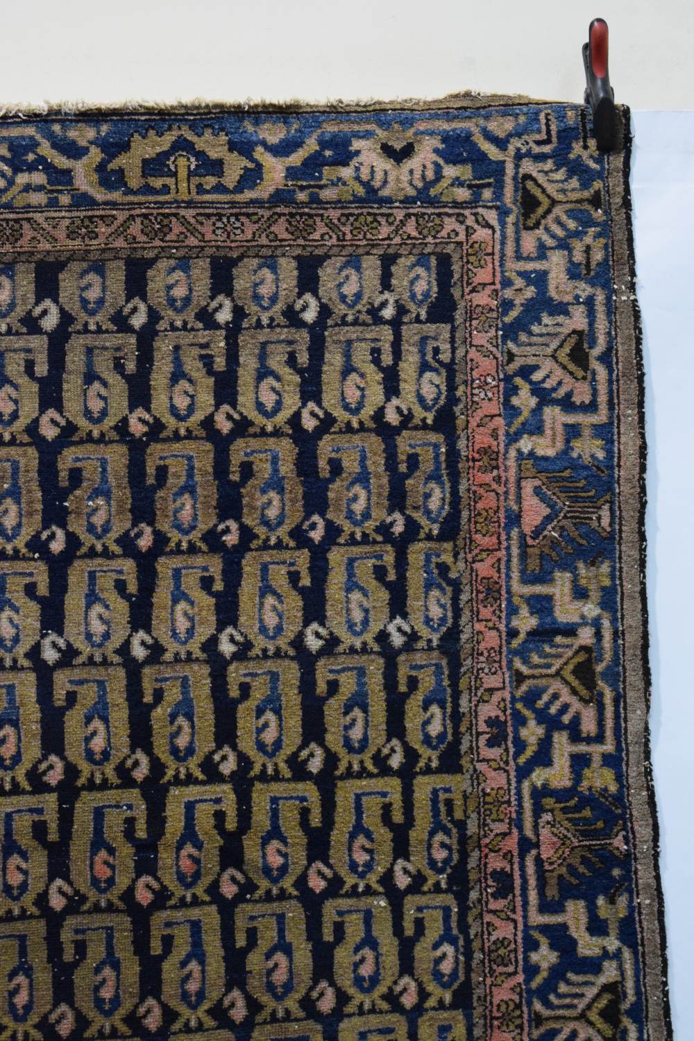 Hamadan 'boteh' rug, north west Persia, first half 20th century, 6ft. 1in. X 4ft. 6in. 1.86m. X 1. - Image 3 of 7