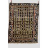 Hamadan 'boteh' rug, north west Persia, first half 20th century, 6ft. 1in. X 4ft. 6in. 1.86m. X 1.