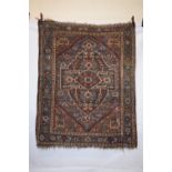 Khamseh Confederacy rug possibly by the Ainalu Arab Nomads, Fars province, south west Persia,