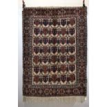 Afshar ivory 'shield' design rug, Kerman, south west Persia, circa 1930s, 6ft. 6in. x 4ft. 8in. 1.