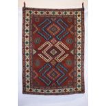 Erivan rug, Armenia, central Caucasus, circa 1930s 6ft. 4in. X 4ft. 8in. 1.93m. X 1.42m. Very slight
