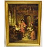 Netherlands school. A late seventeenth century oil painting