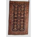 Attractive Jozan rug of zil-i-sultan design, north west Persia, circa 1930s-40s, 6ft. 9in. x 4ft.