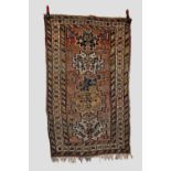 Two rugs: Fragmented Sumac rug, Kuba, north east Caucasus, early 20th century, 5ft. 8in. X 3ft. 4in.