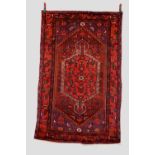 Hamadan rug, north west Persia, mid-20th century, 6ft. 10in. X 4ft. 4in. 2.08m. X 1.32m. Slight wear