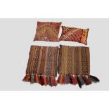 Four Anatolian kelim cushions, early 20th century, two Kurdish, north Anatolia, 24in., 61cm. square,