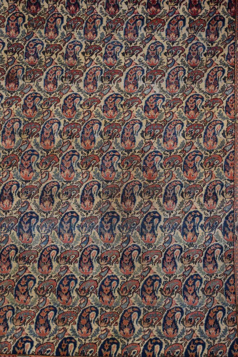 Kashan 'boteh' rug, west Persia, circa 1930s-40s, 4ft. 11in. X 3ft. 6in. 1.50m. X 1.07m. Overall - Image 8 of 10