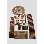 Interesting study collection of 16th-19th century Persian and other rug and carpet fragments. (19)