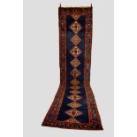 Bijar runner, north west Persia, circa 1920s-30s, 15ft. 11in. X 3ft. 8in. 4.85m. X 1.12m. Overall