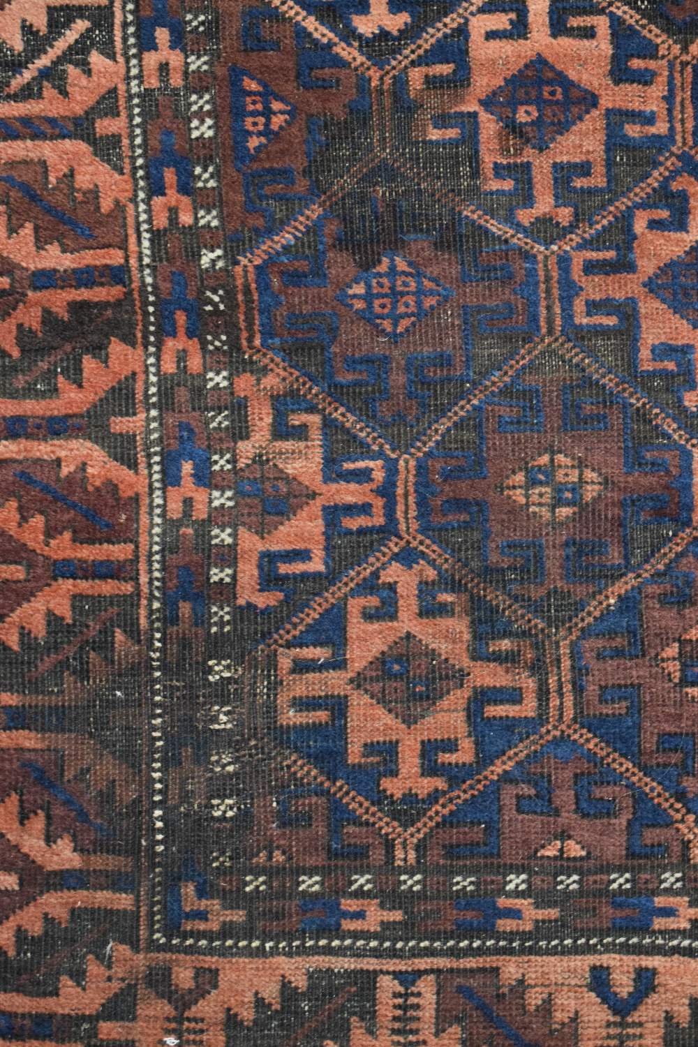 Baluchi rug, Khorasan, north east Persia, early 20th century, 4ft. 10in. x 2ft. 10in. 1.47m. x 0. - Image 8 of 10