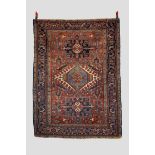 Heriz rug, north west Persia, early 20th century, 6ft. 3in. X 4ft. 8in. 1.91m. X 1.42m. Overall