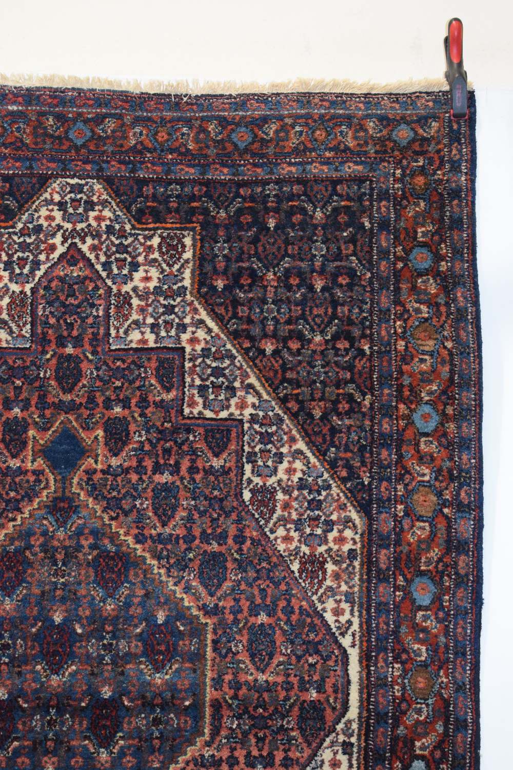 Senneh rug, Hamadan area, north west Persia, circa 1930s-40s, 6ft. 6in. X 4ft. 6in. 1.98m. X 1. - Image 3 of 10