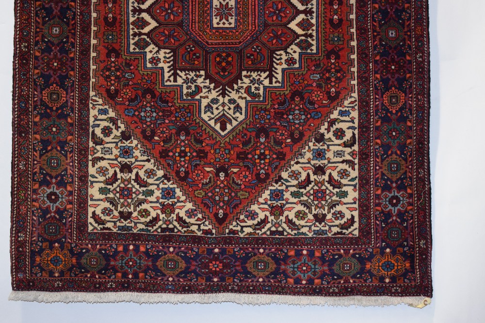 Bijar rug, north west Persia, second half 20th century, 4ft. 10in. X 3ft. 4in. 1.47m. X 1.02m. - Image 8 of 9