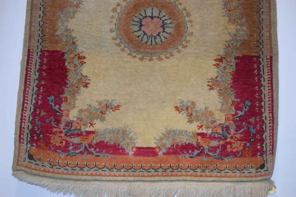 Near pair East European(?) rugs in the French taste, mid-20th century, the first 4ft. X 2ft. 9in. - Image 16 of 19