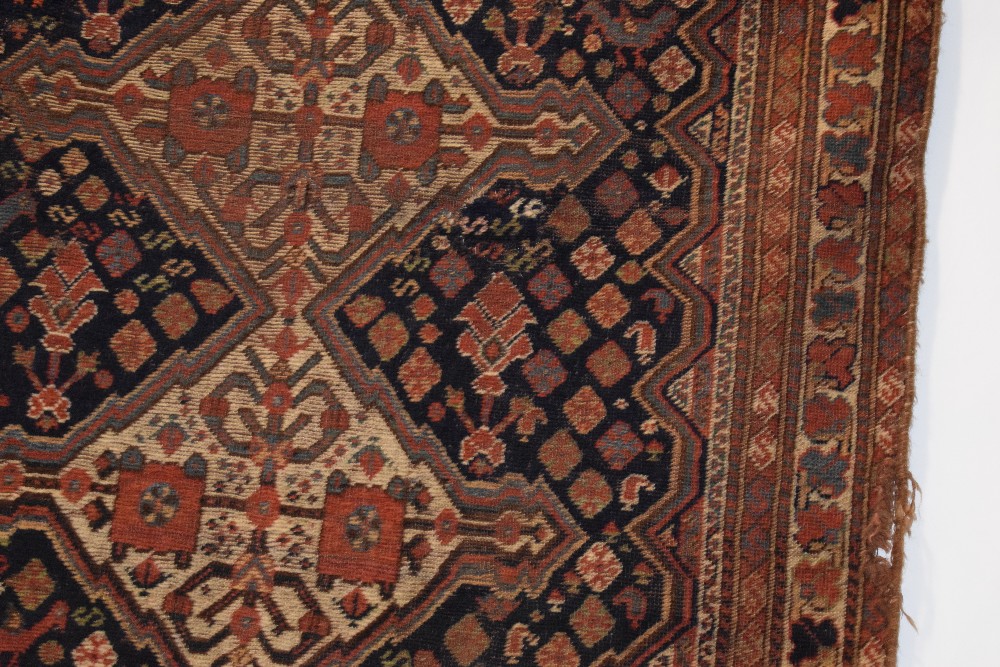 Two Khamseh rugs, Fars, south west Persia, early 20th century, the first 4ft. 11in. X 4ft. 6in., 1. - Image 4 of 30
