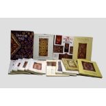 Collection of eight books and eight catalogues comprising: Stone, Peter. The Oriental Rug Lexicon,