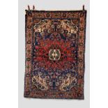 Tafresh rug, north west Persia, circa 1930s-40s, 6ft. 2in. X 4ft. 4in. 1.88m. X 1.32m. Central ivory