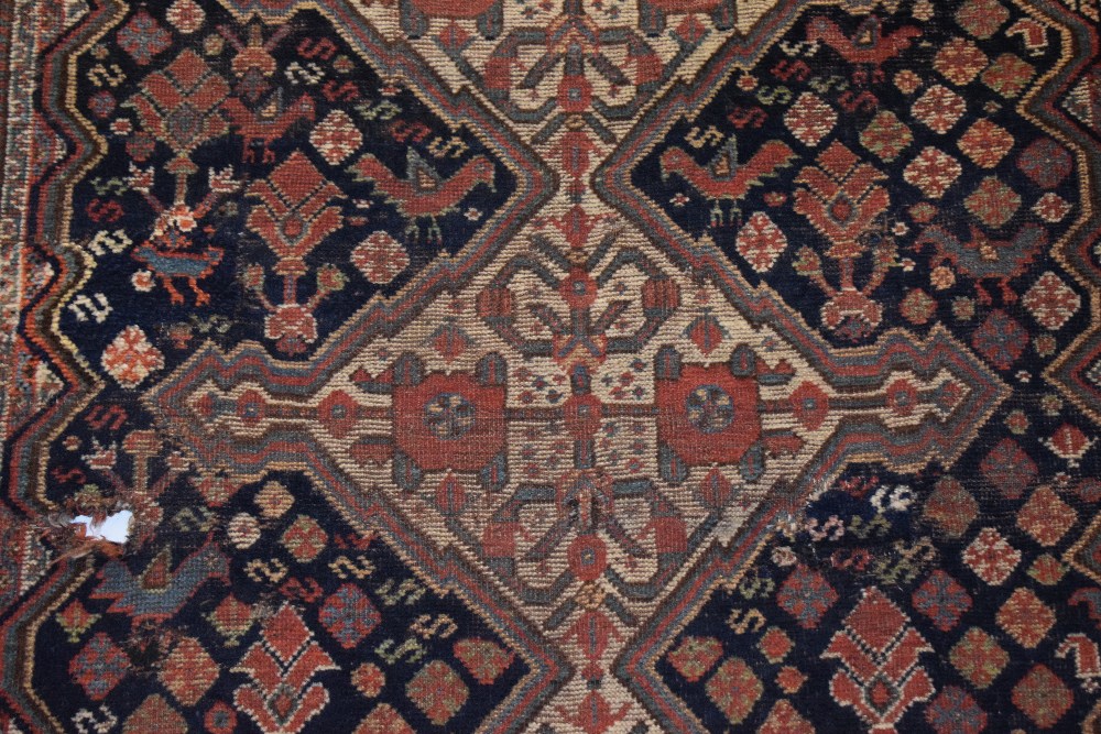 Two Khamseh rugs, Fars, south west Persia, early 20th century, the first 4ft. 11in. X 4ft. 6in., 1. - Image 2 of 30