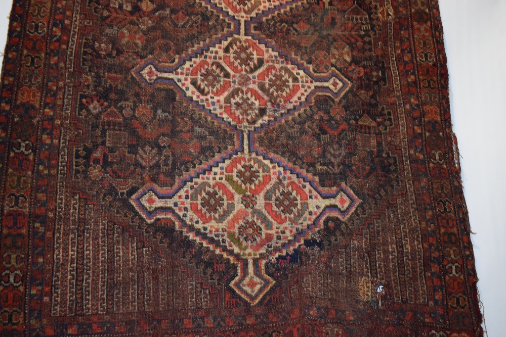 Two Khamseh rugs, Fars, south west Persia, early 20th century, the first 4ft. 11in. X 4ft. 6in., 1. - Image 21 of 30