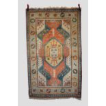 Two modern Turkish rugs, the first Kars Kazak, east Anatolia, second half 20th century, 7ft. 6in.