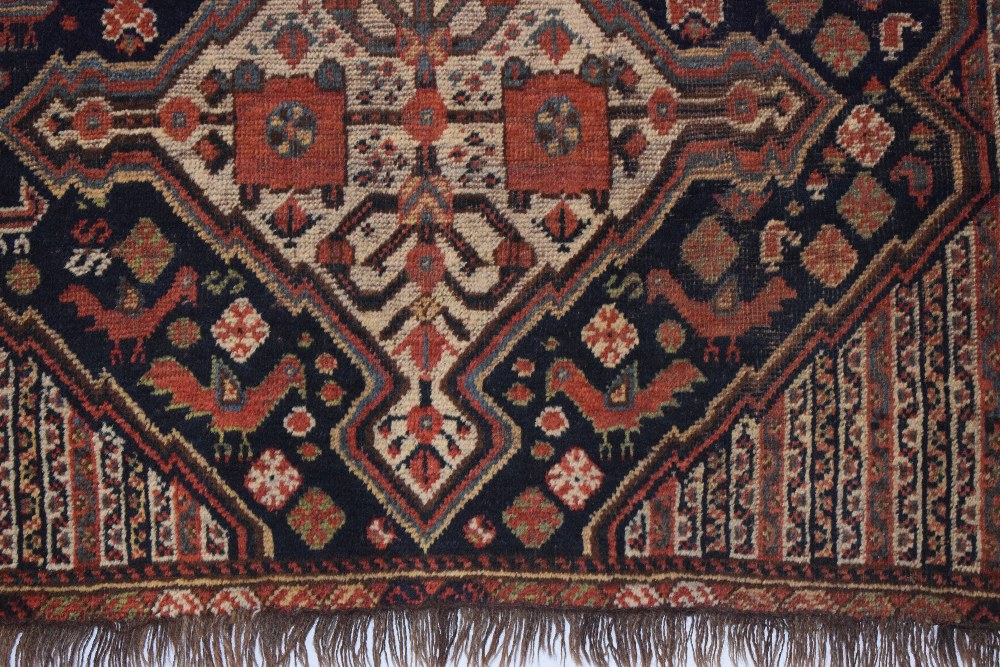Two Khamseh rugs, Fars, south west Persia, early 20th century, the first 4ft. 11in. X 4ft. 6in., 1. - Image 6 of 30