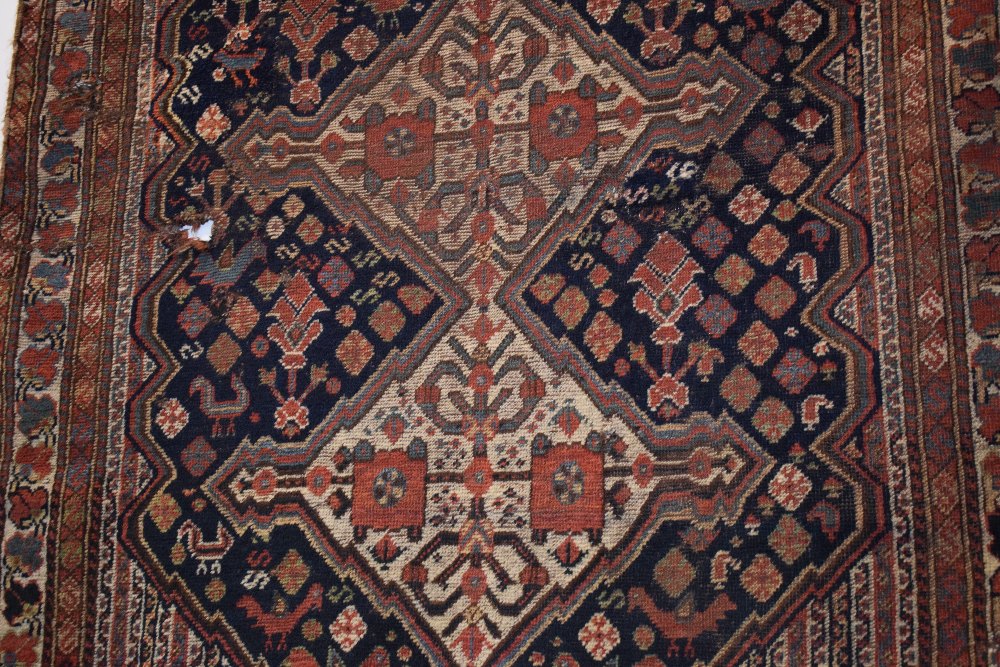 Two Khamseh rugs, Fars, south west Persia, early 20th century, the first 4ft. 11in. X 4ft. 6in., 1. - Image 14 of 30