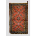 Heriz rug, north west Persia, early 20th century, 6ft. 11in. X 4ft. 2in. 2.11m. X 1.27m. Some wear