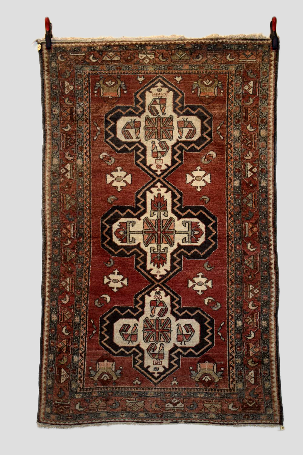 Hamadan rug, north west Persia, dated 1379 (AH) [1937 AD] 6ft. 7in. X 4ft. 2.01m. X 1.22m. Overall