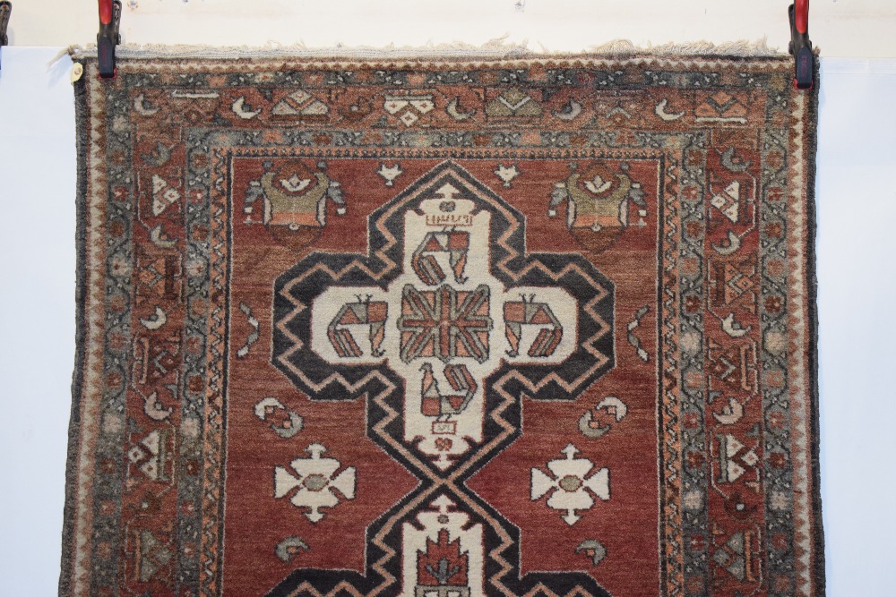 Hamadan rug, north west Persia, dated 1379 (AH) [1937 AD] 6ft. 7in. X 4ft. 2.01m. X 1.22m. Overall - Image 6 of 10