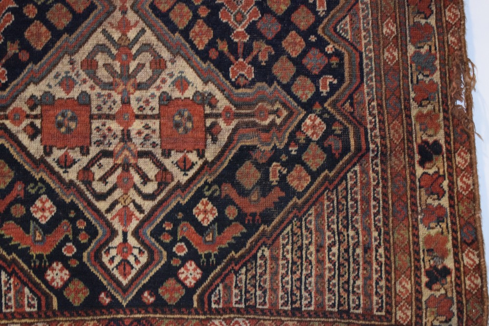Two Khamseh rugs, Fars, south west Persia, early 20th century, the first 4ft. 11in. X 4ft. 6in., 1. - Image 12 of 30