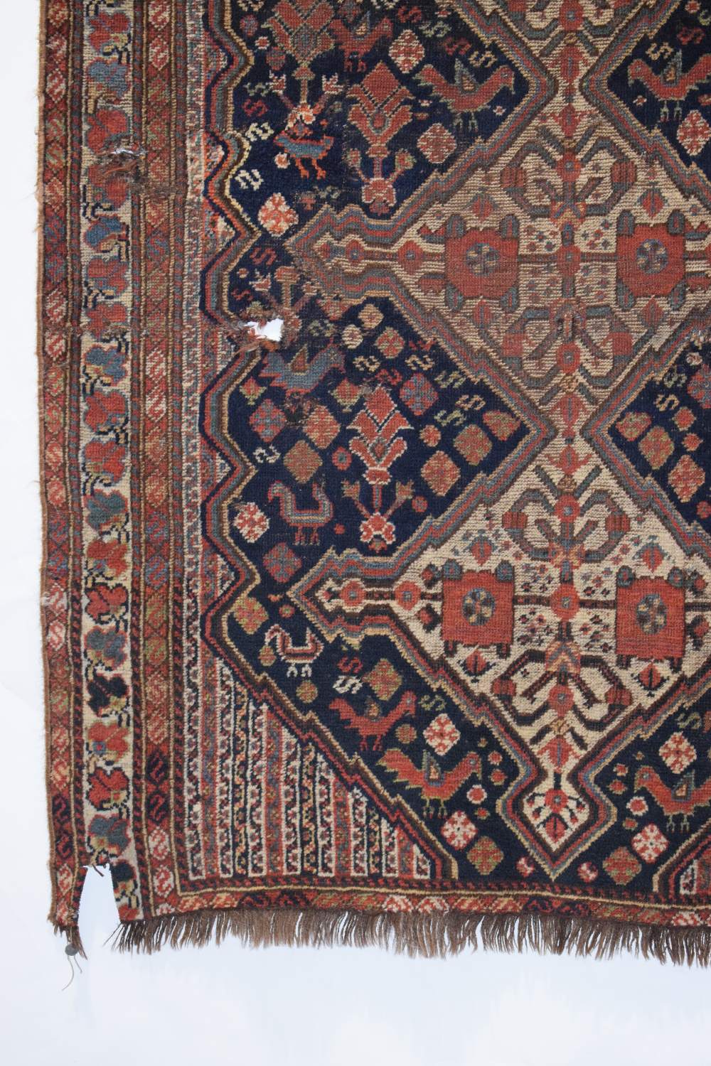 Two Khamseh rugs, Fars, south west Persia, early 20th century, the first 4ft. 11in. X 4ft. 6in., 1. - Image 19 of 30