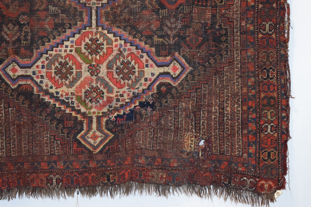 Two Khamseh rugs, Fars, south west Persia, early 20th century, the first 4ft. 11in. X 4ft. 6in., 1. - Image 29 of 30