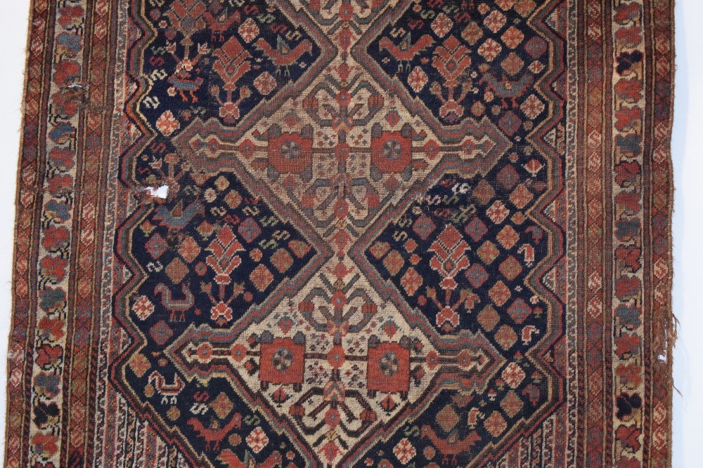Two Khamseh rugs, Fars, south west Persia, early 20th century, the first 4ft. 11in. X 4ft. 6in., 1. - Image 3 of 30