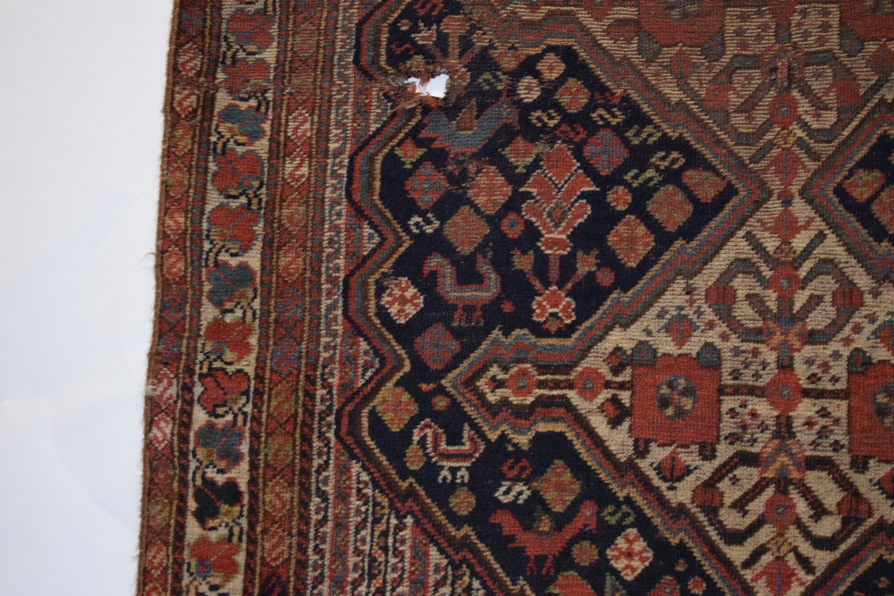 Two Khamseh rugs, Fars, south west Persia, early 20th century, the first 4ft. 11in. X 4ft. 6in., 1. - Image 13 of 30