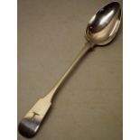 A George IV/William IV Scottish silver fiddle pattern basting spoon, crested, Glasgow 1830, 3.5oz (