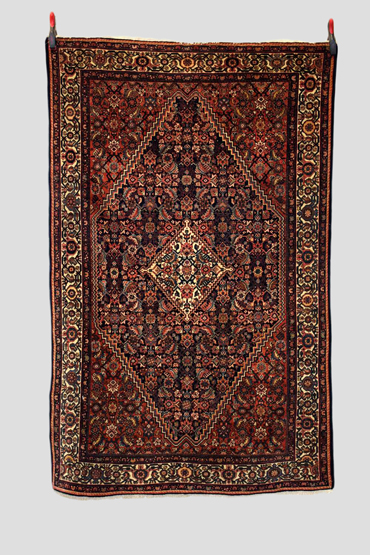 Feraghan rug, north west Persia, circa 1920s-30s, 6ft. 7in. X 4ft. 2in. 2.01m. x 1.27m. Dark blue