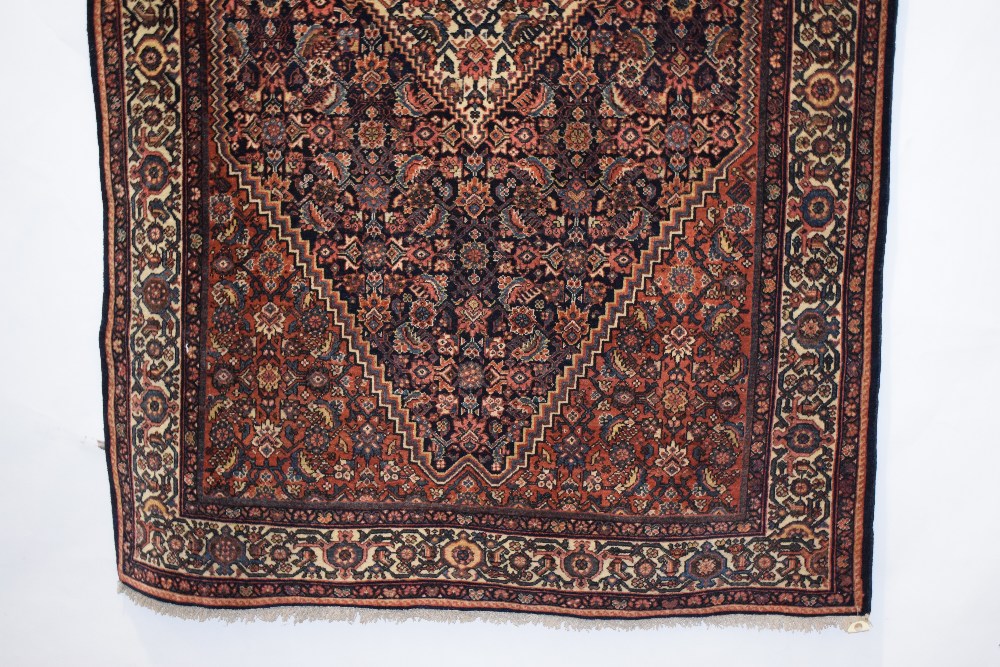 Feraghan rug, north west Persia, circa 1920s-30s, 6ft. 7in. X 4ft. 2in. 2.01m. x 1.27m. Dark blue - Image 8 of 10