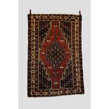 Mazlaghan rug, north west Persia, circa 1920s, 6ft. 2in. X 4ft. 2in. 1.88m. X 1.27m. Slight wear