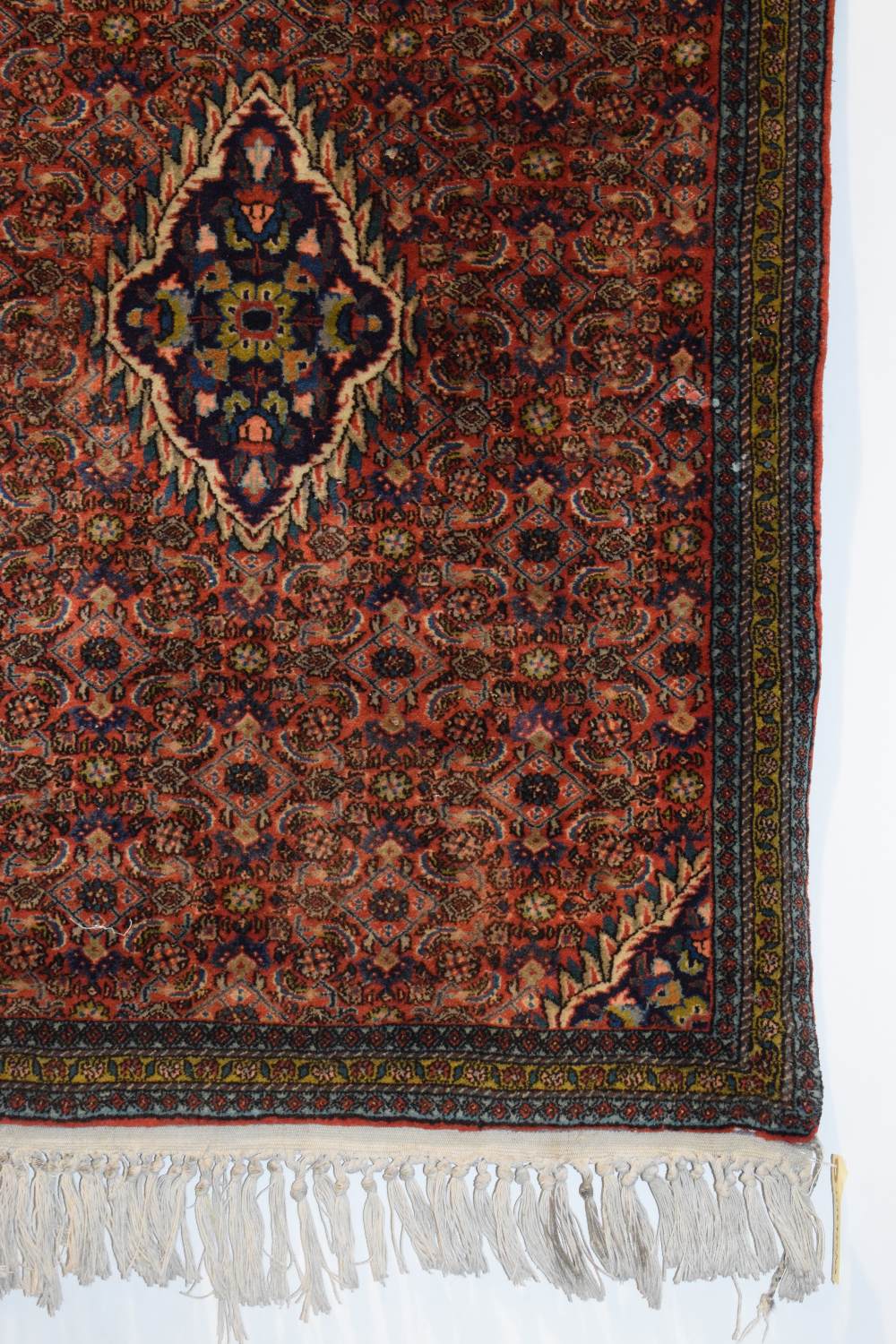 Bijar rug, north west Persia, circa 1950s, 3ft. 3in. X 2ft. 3in. 1m. X 0.69m. Small dark blue centre - Image 2 of 7