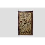 Two Rajasthan covers/hangings, north India, the first, circa 1930s, 84in. X 51in. 214cm. X 130cm.