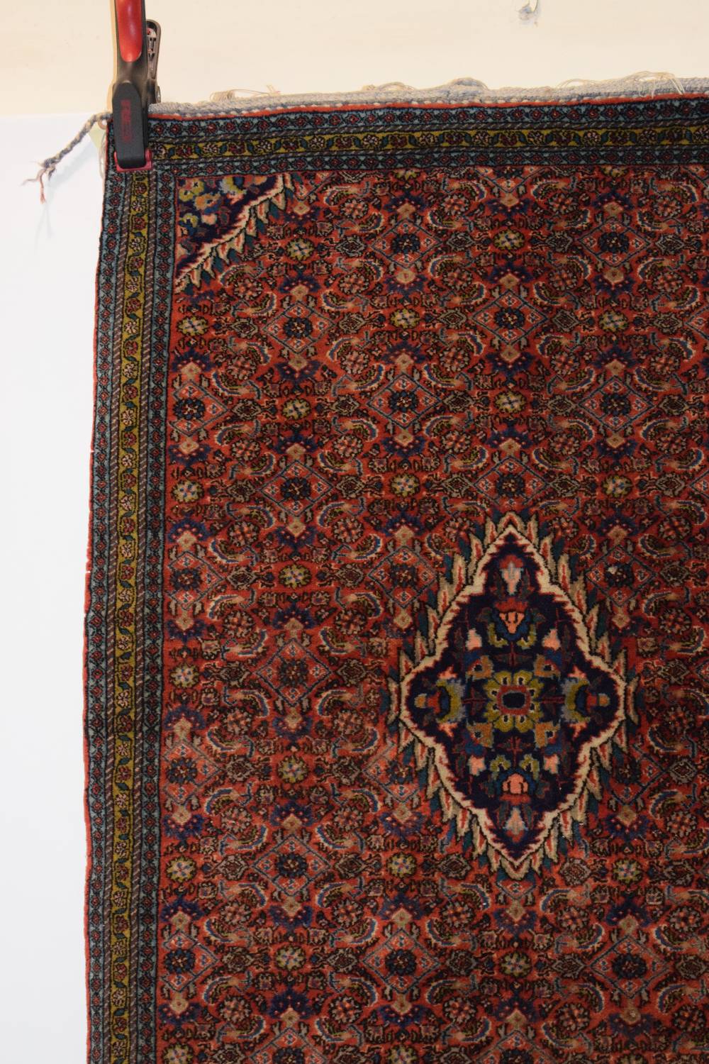 Bijar rug, north west Persia, circa 1950s, 3ft. 3in. X 2ft. 3in. 1m. X 0.69m. Small dark blue centre - Image 4 of 7