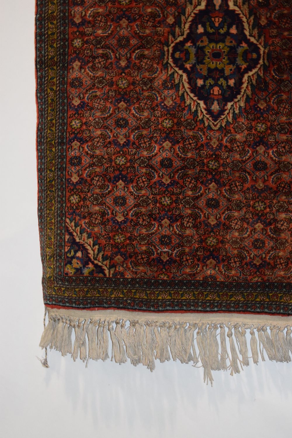 Bijar rug, north west Persia, circa 1950s, 3ft. 3in. X 2ft. 3in. 1m. X 0.69m. Small dark blue centre - Image 5 of 7