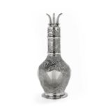 Chinese Export Silver-Clad Four-Chamber Decanter