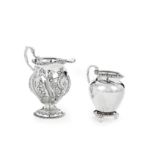 Two English Sterling Silver Cream Jugs