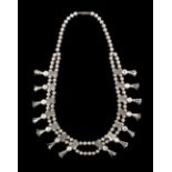 Native American Silver Squash Blossom Necklace