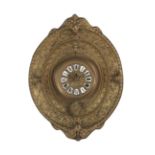 Continental Pressed Brass Wall Clock