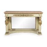 Continental Neoclassical Marble-Top Side Table