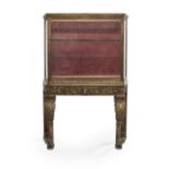 Italian Carved Giltwood Vitrine Cabinet